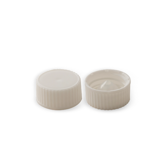 20-400 White PP Cap with Polycone Liner - 24 Pack