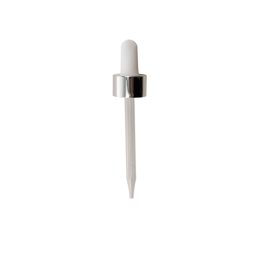 22-400 Silver Dropper With Rubber Bulb And Glass Pipette