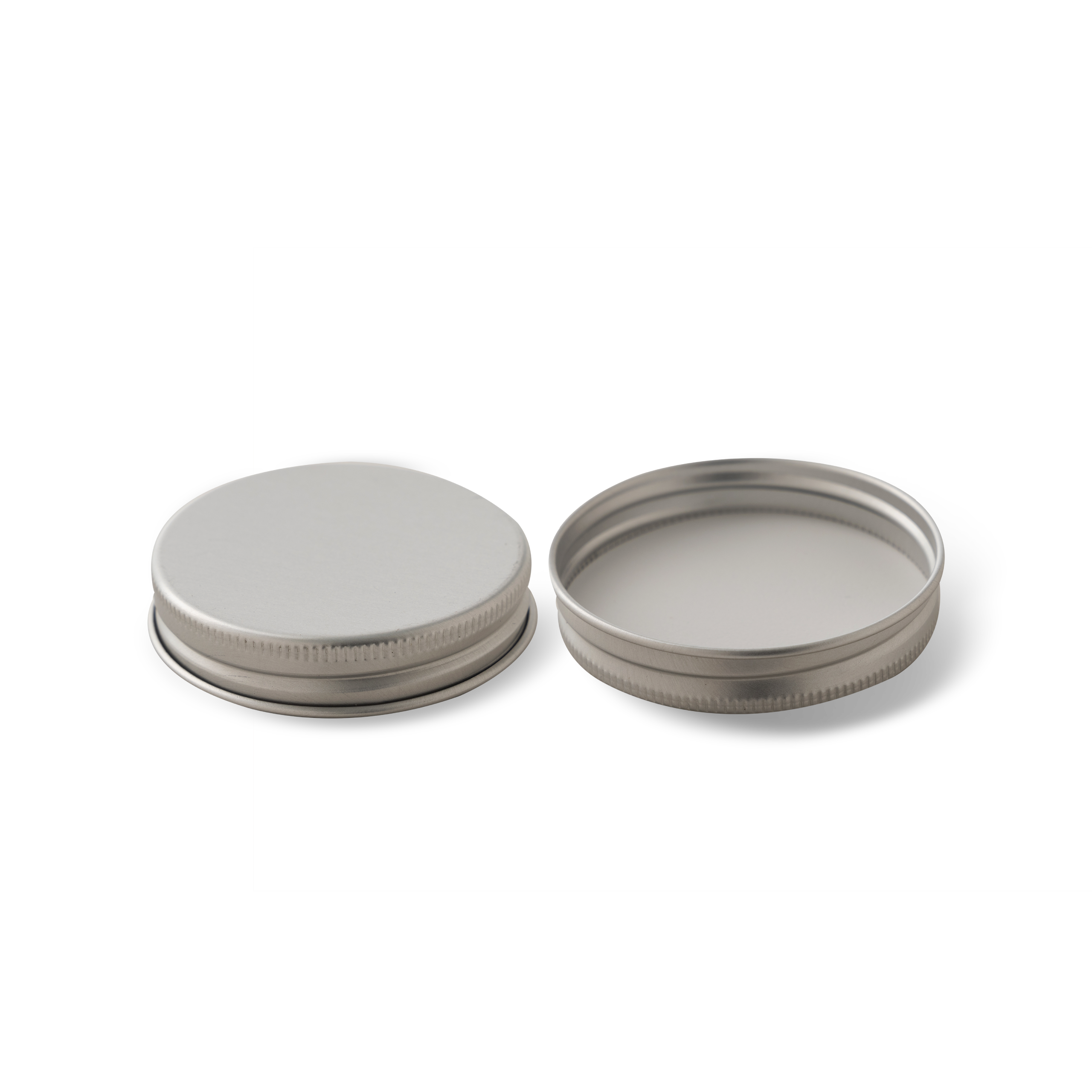 58-400 Silver Aluminum Lid With PE Liner