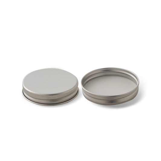 58-400 Silver Aluminum Lid With PE Liner