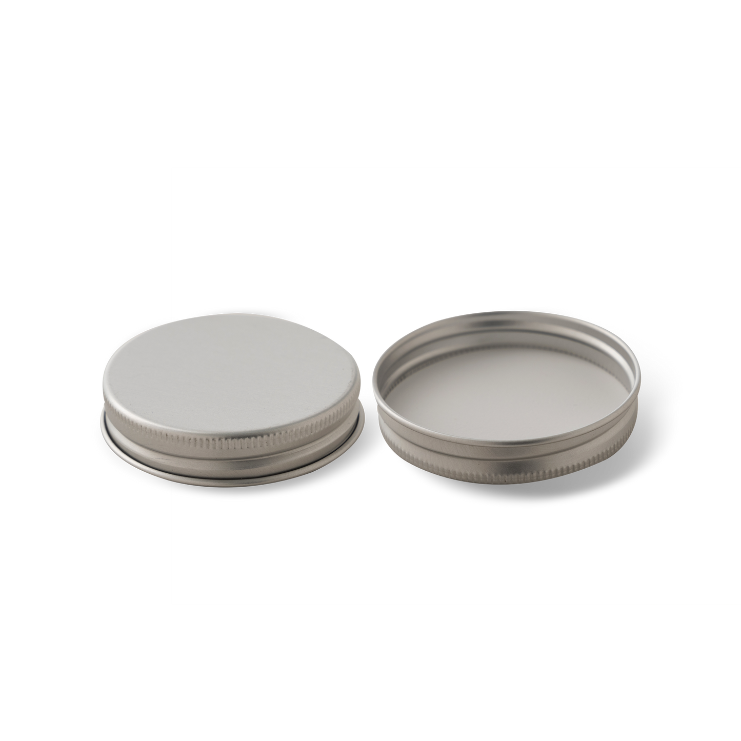 58-400 Silver Aluminum Lid With PE Liner - 24 Pack