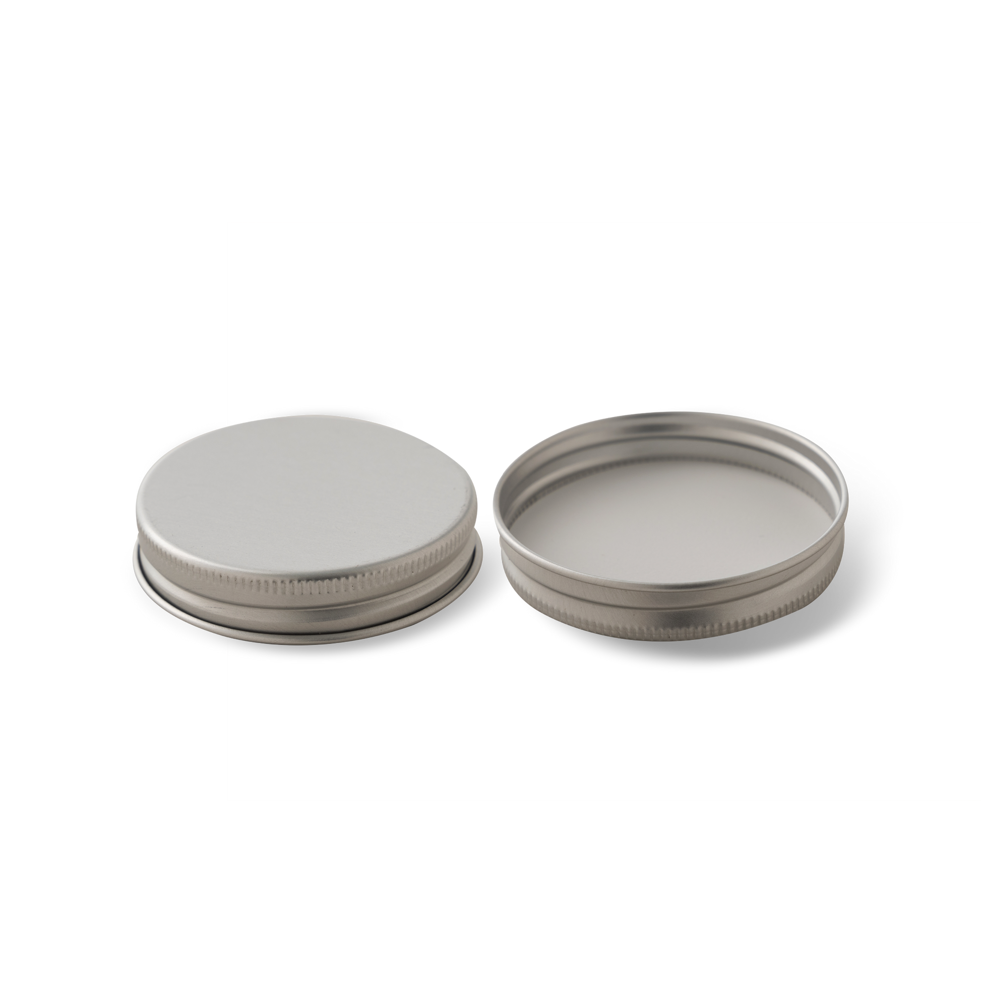 58-400 Silver Aluminum Lid With PE Liner - 24 Pack