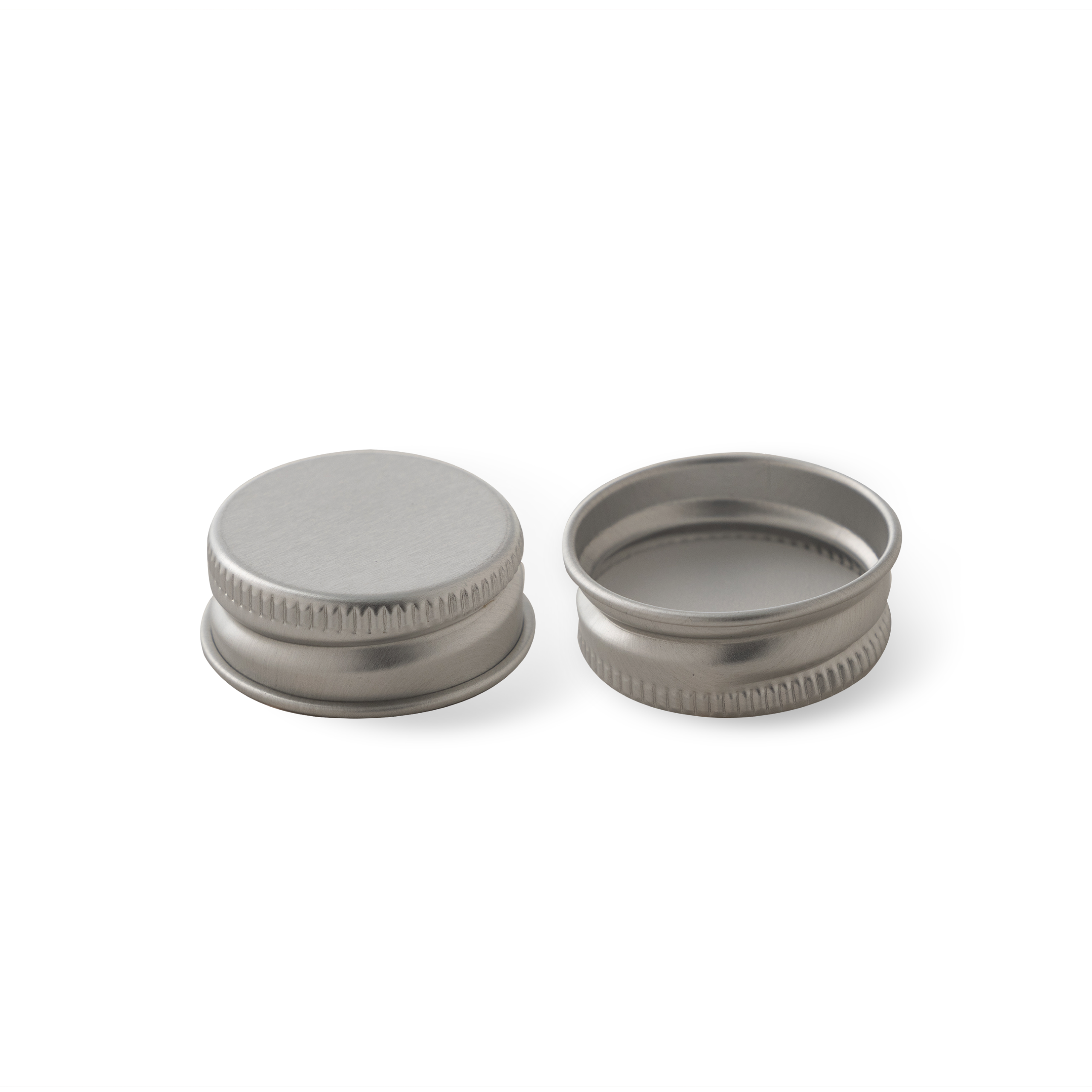 28-400 Silver Aluminum Cap with PE Liner