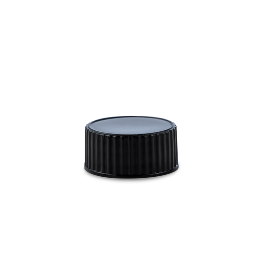 20-400 Black PP Cap with Polycone Liner - Sample