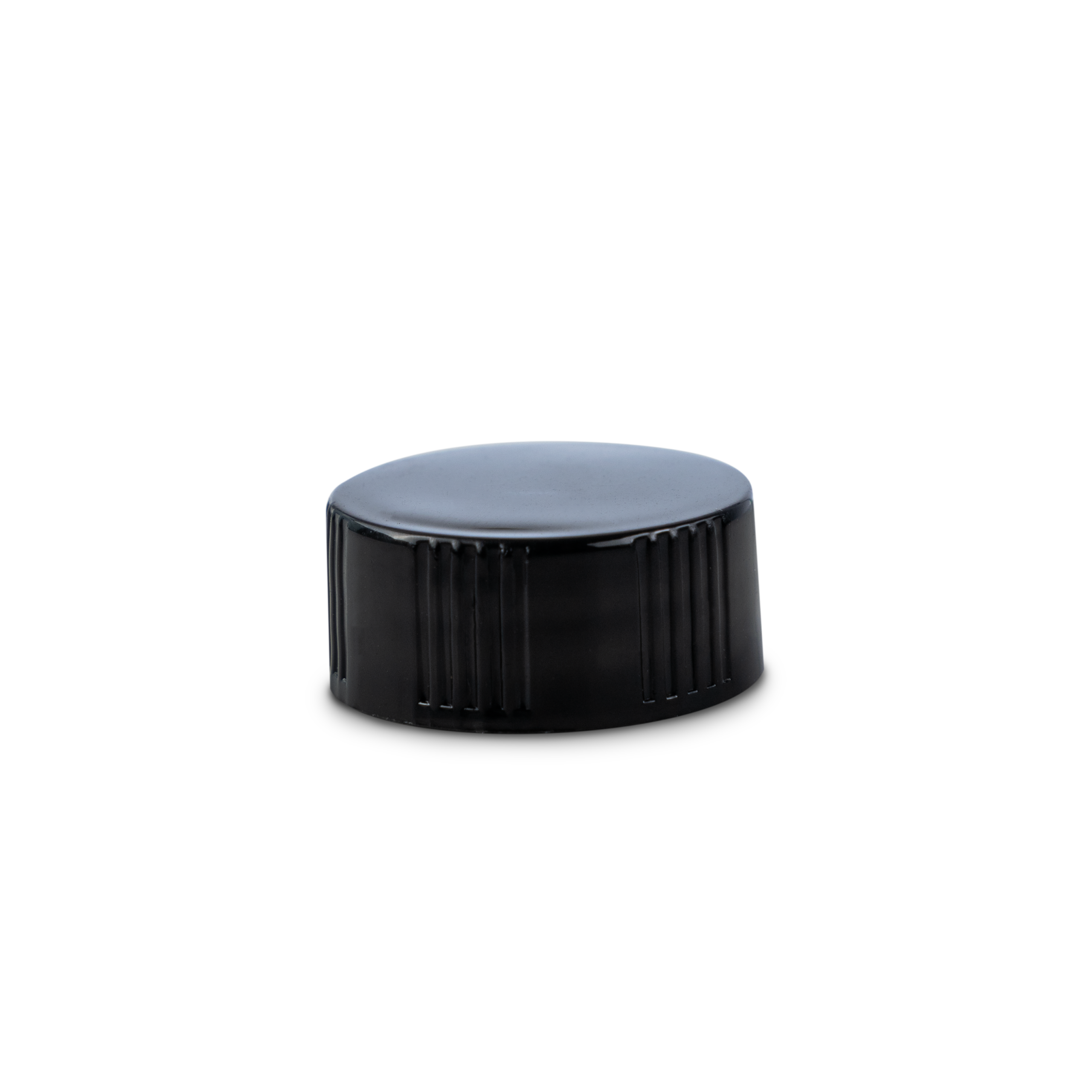 22-400 Tapa de PP negra con revestimiento de policono (para 4 oz) 
