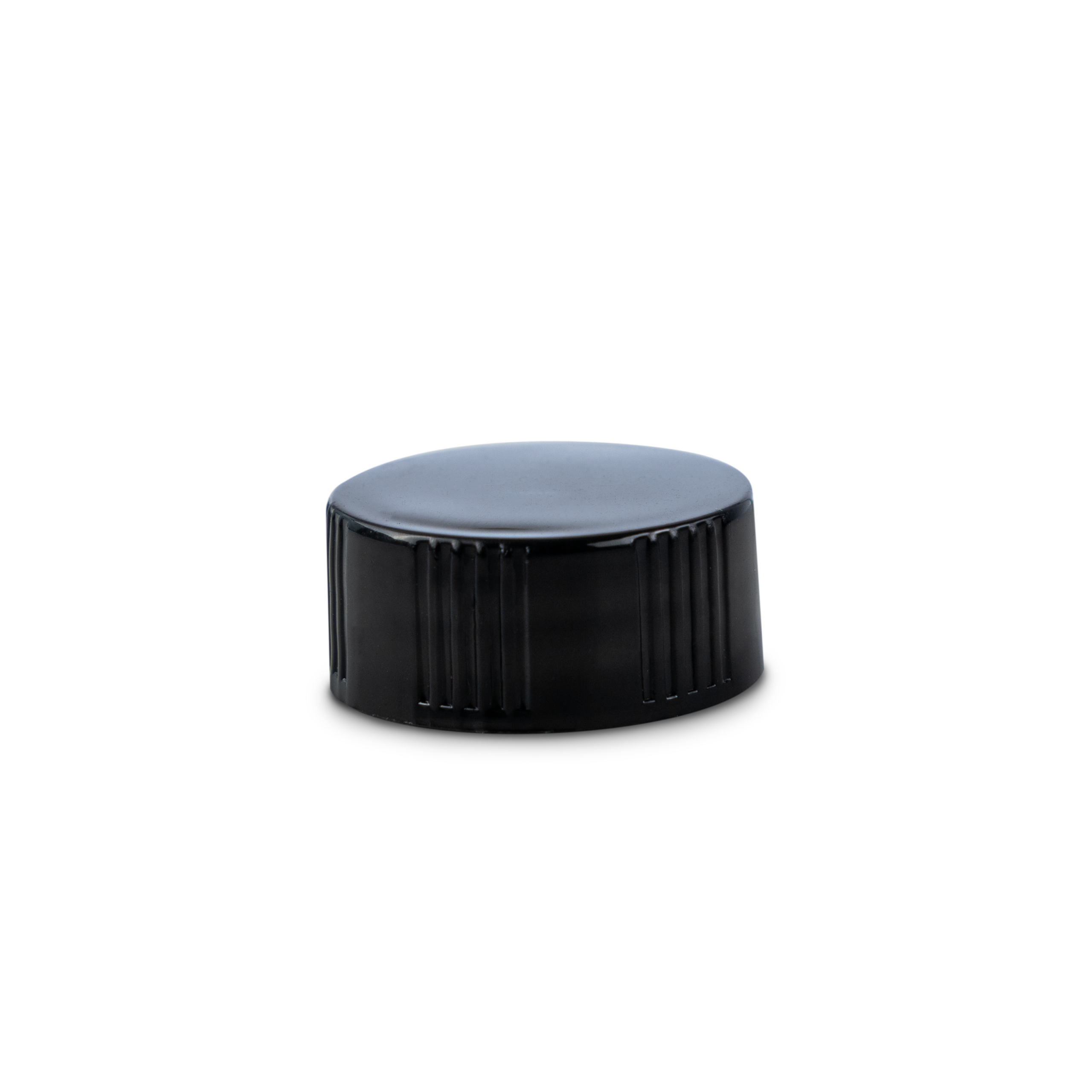 22-400 Black PP Cap with Polycone Liner - Sample