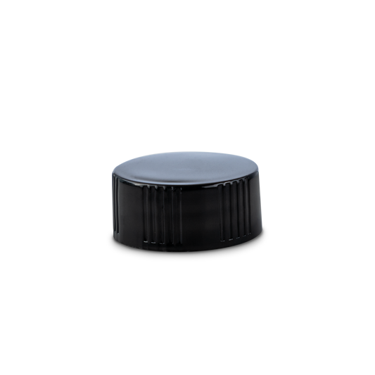 22-400 Black PP Cap with Polycone Liner - Sample