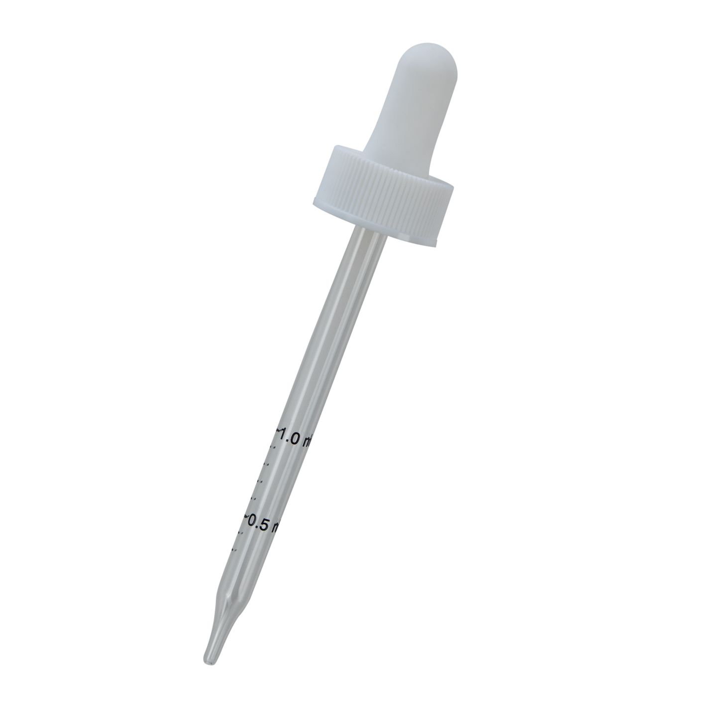 22-400 White Dropper With Rubber Bulb And Glass Pipette