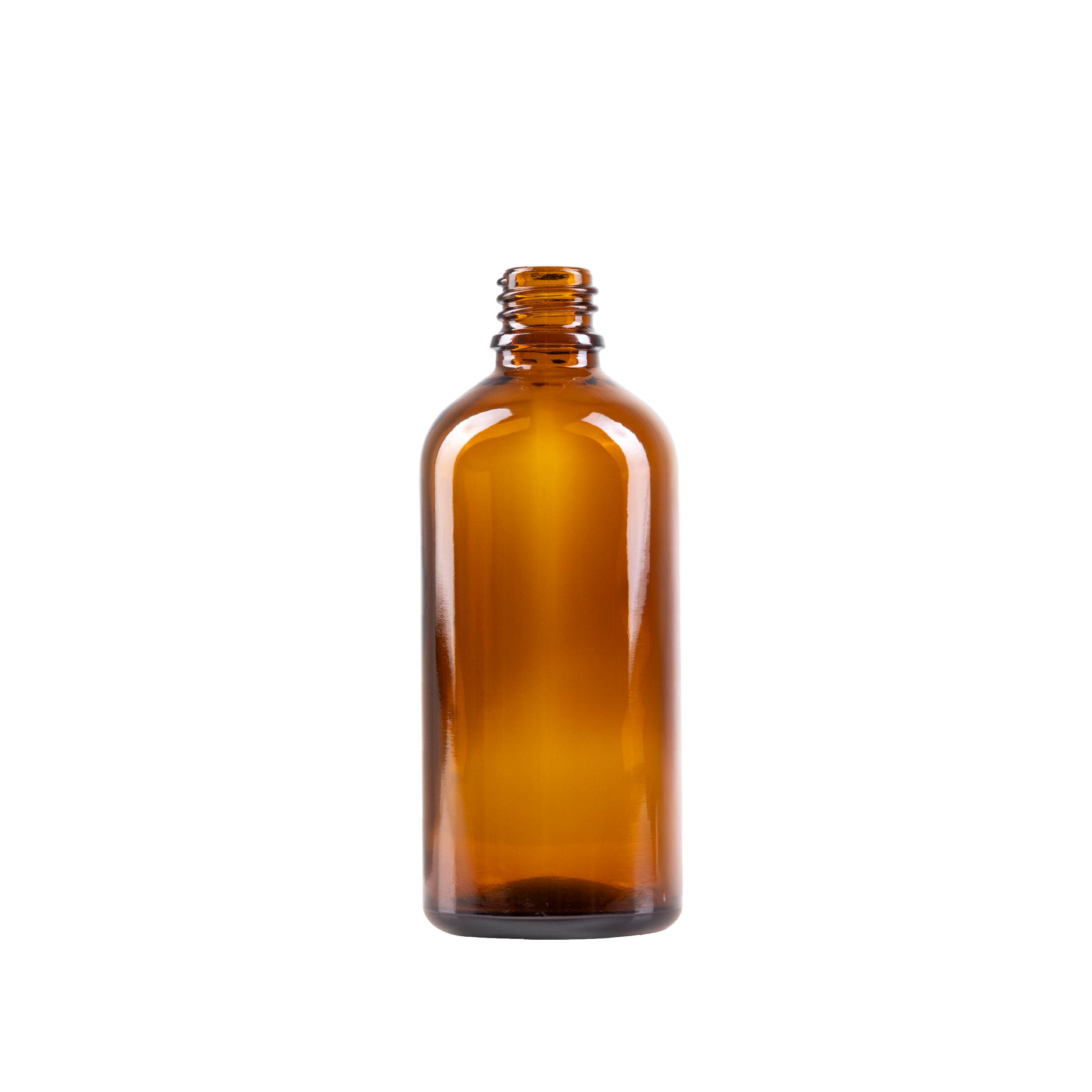 100 ml Amber Glass Euro Bottle DIN 18 Neck Finish