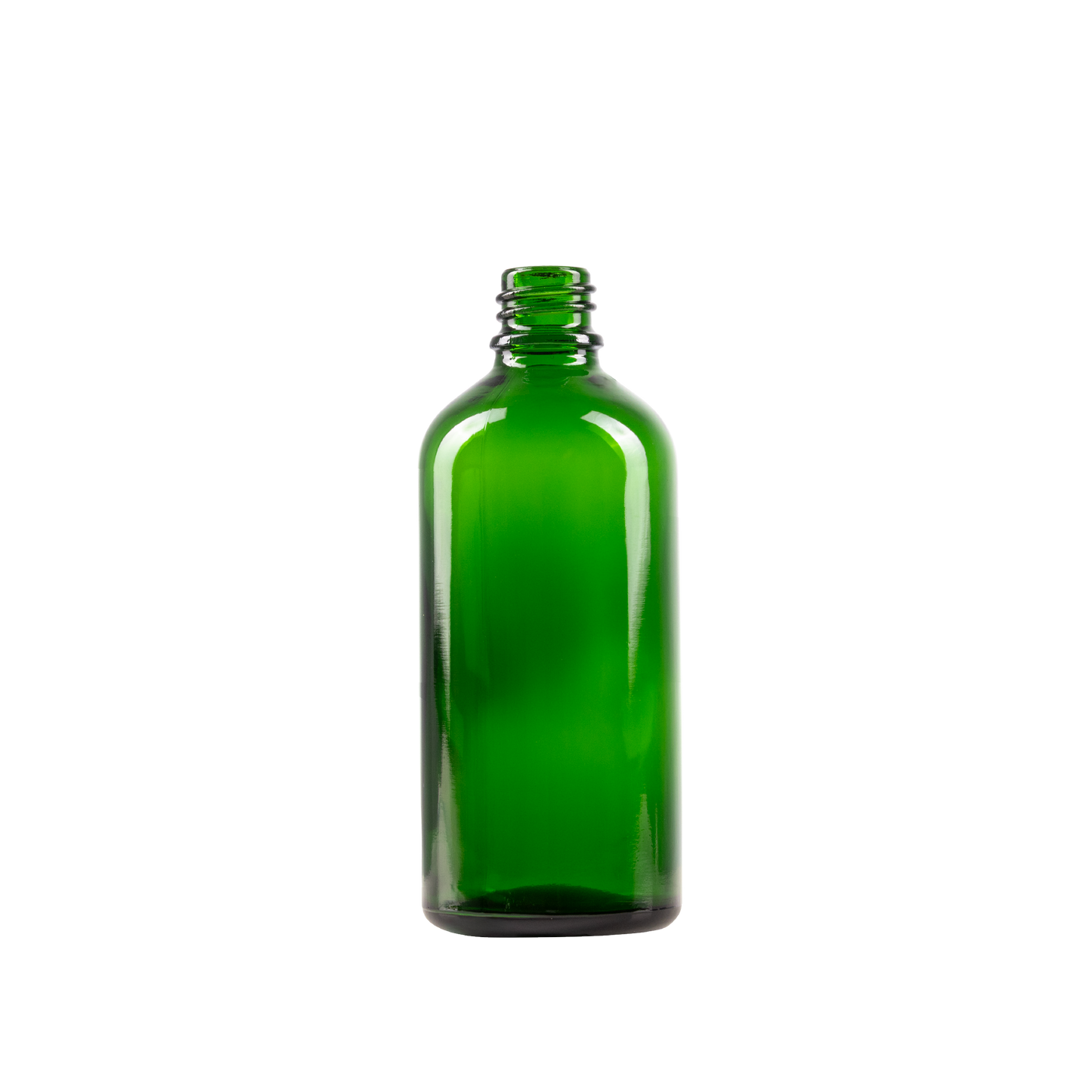 100 ml Green Glass Euro Bottle DIN 18 Neck Finish
