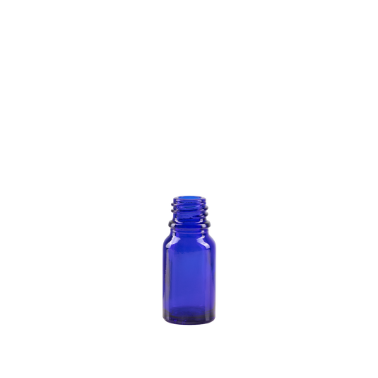 10 ml Blue Glass Euro Bottle DIN 18 Neck Finish