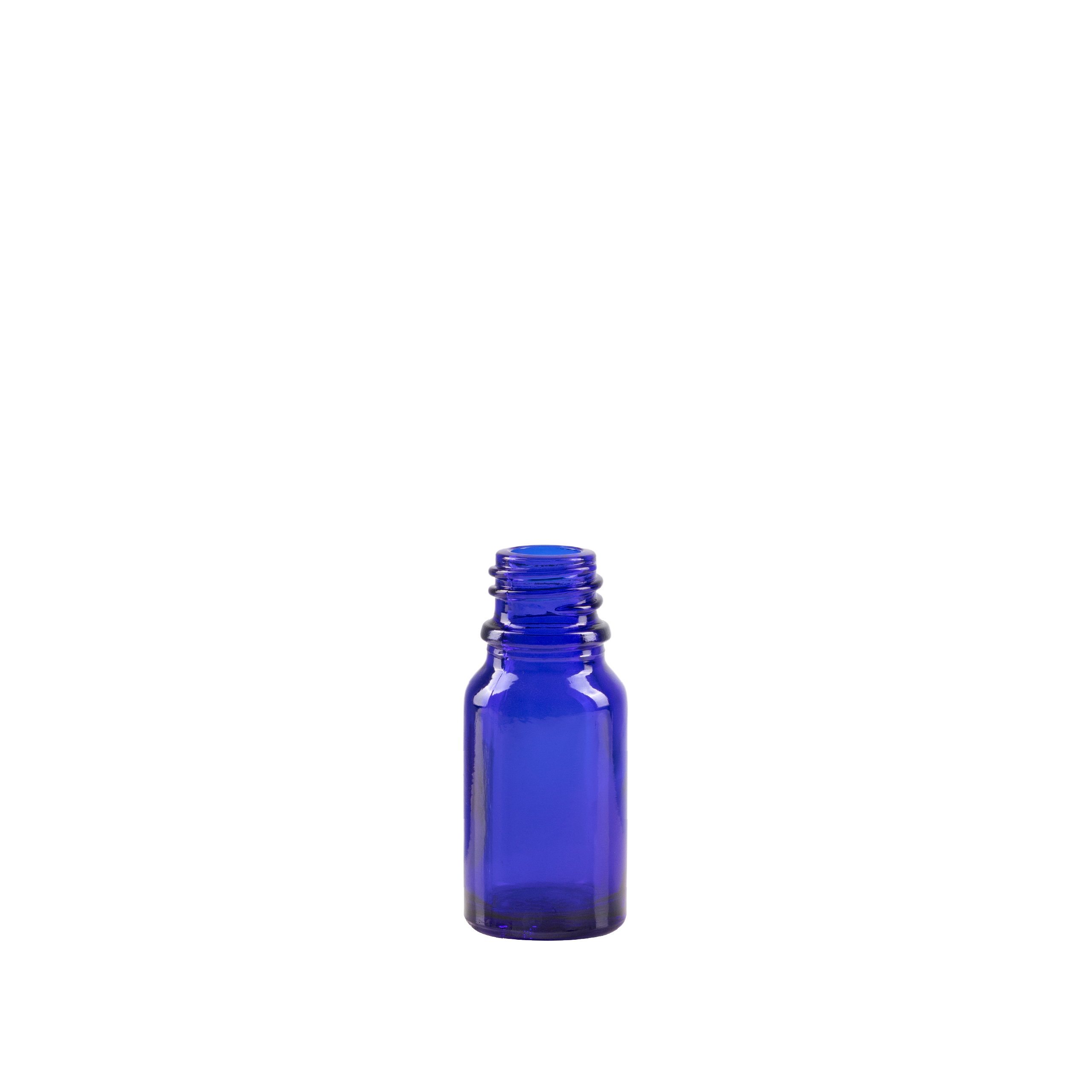 10 ml Blue Glass Euro Bottle DIN 18 Neck Finish