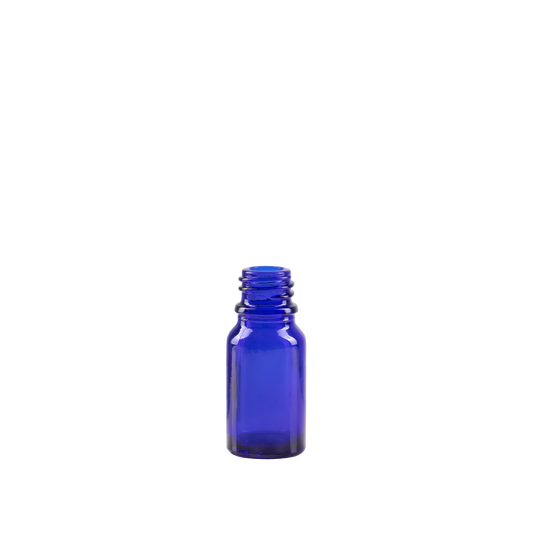 10 ml Blue Glass Euro Bottle DIN 18 Neck Finish