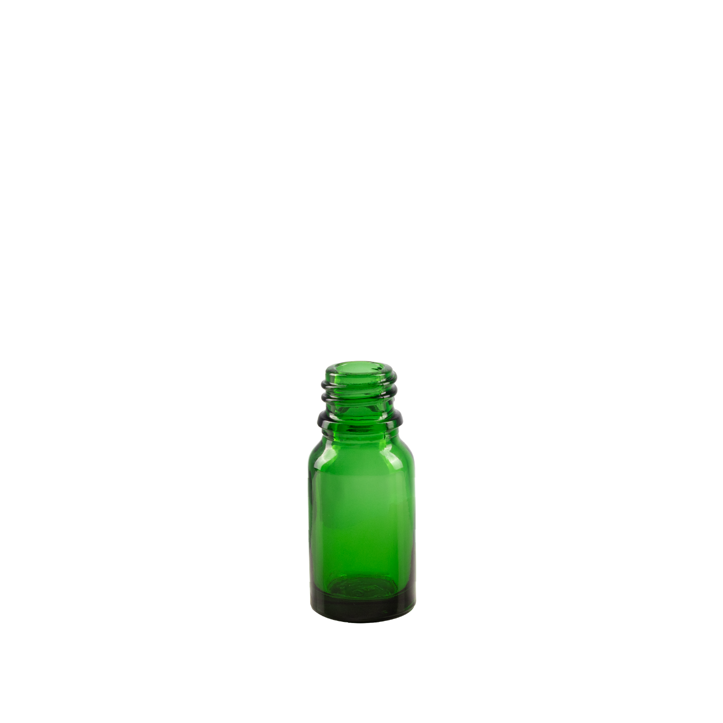 10 ml Green Glass Euro Bottle DIN 18 Neck Finish
