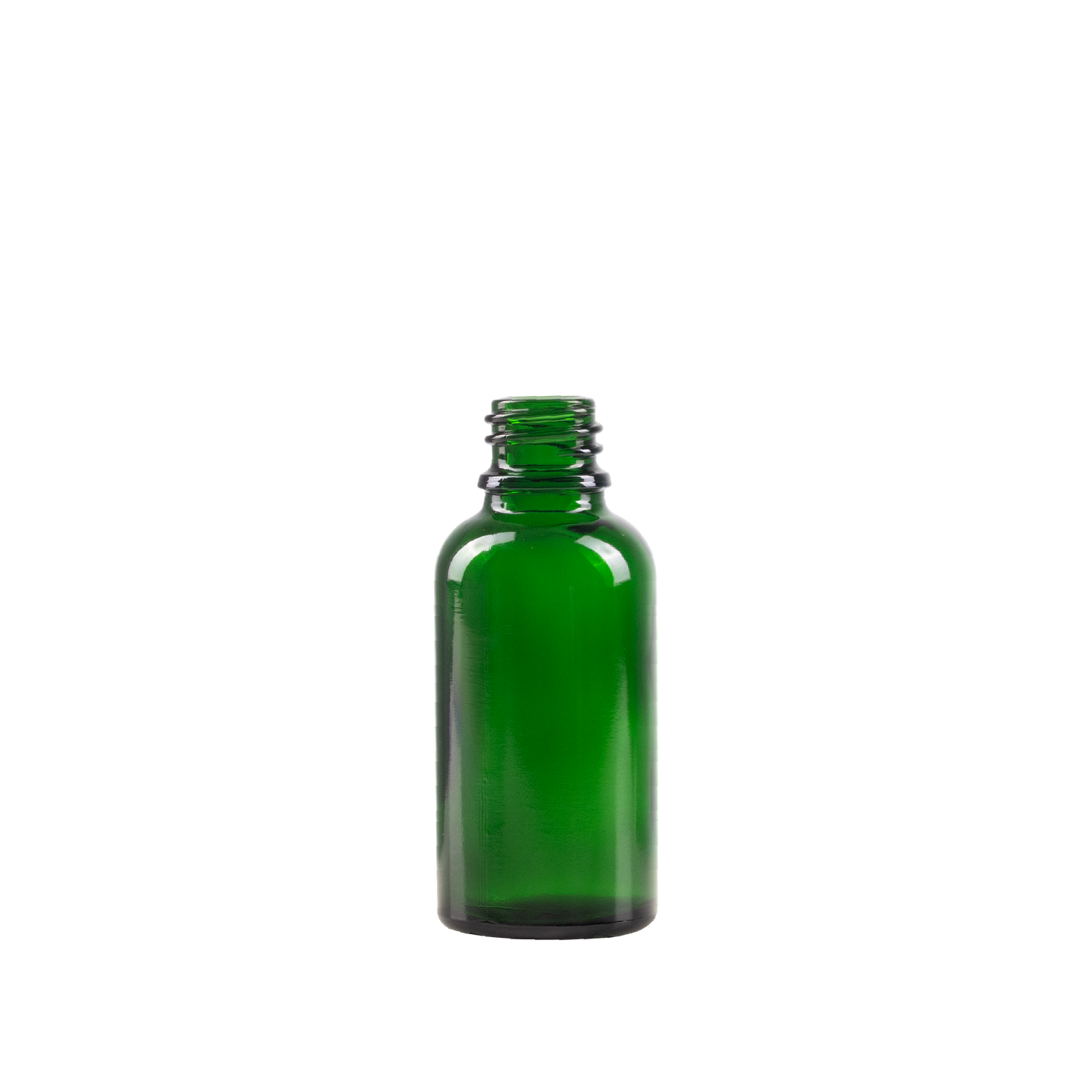 30 ml Green Glass Euro Bottle DIN 18 Neck Finish