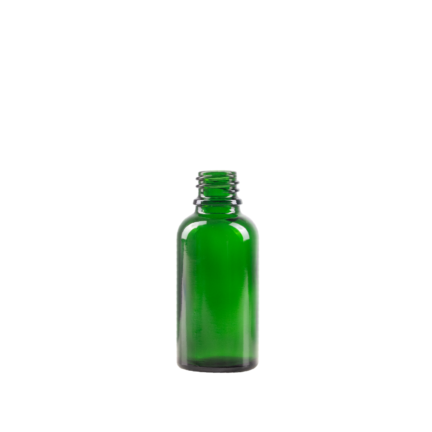 30 ml Green Glass Euro Bottle DIN 18 Neck Finish