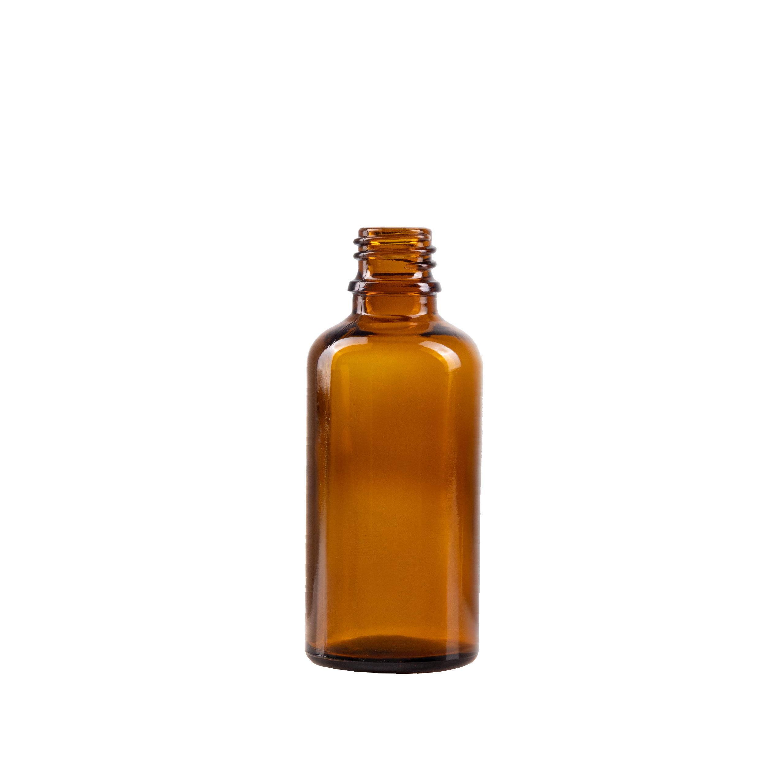50 ml Amber Glass Euro Bottle DIN 18 Neck Finish