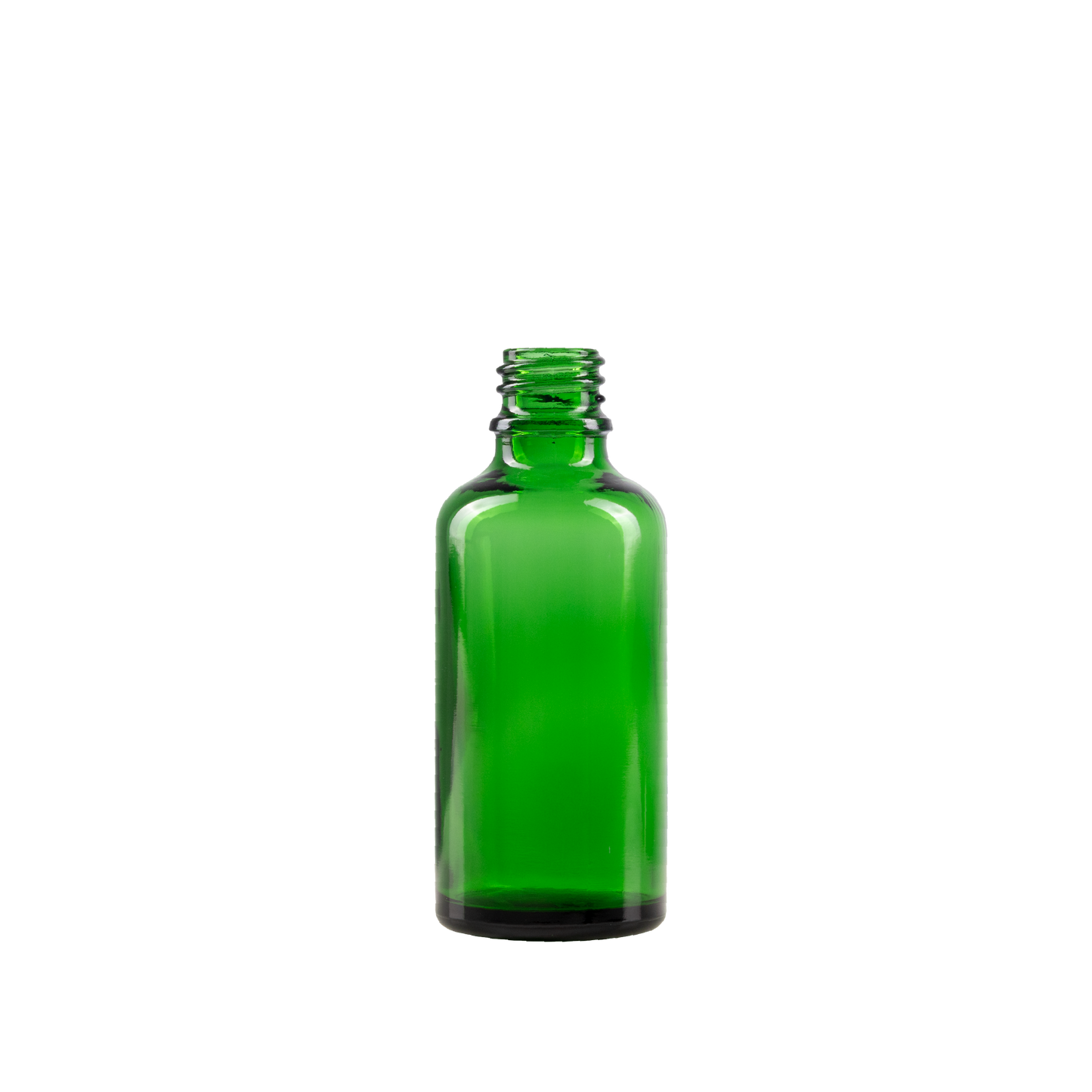 50 ml Green Glass Euro Bottle DIN 18 Neck Finish