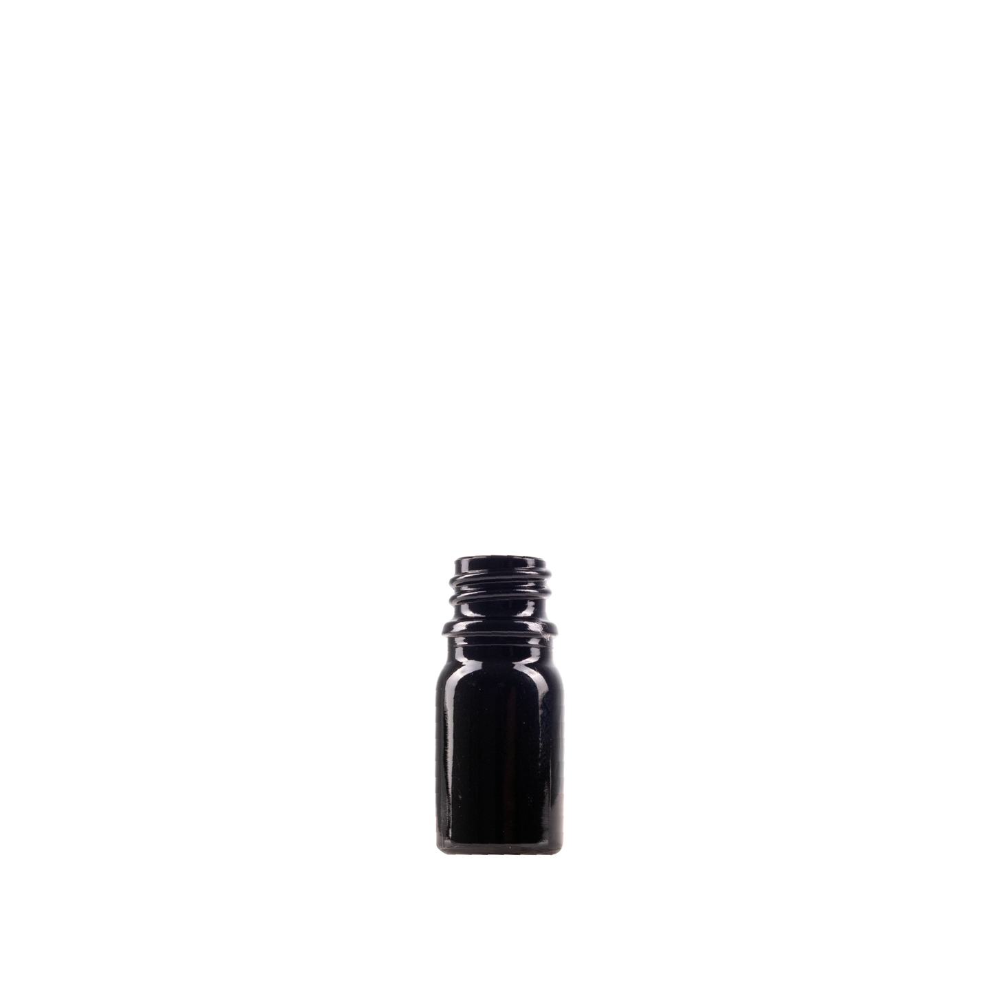 5 ml Black UV Glass Euro Bottle DIN 18 Neck Finish