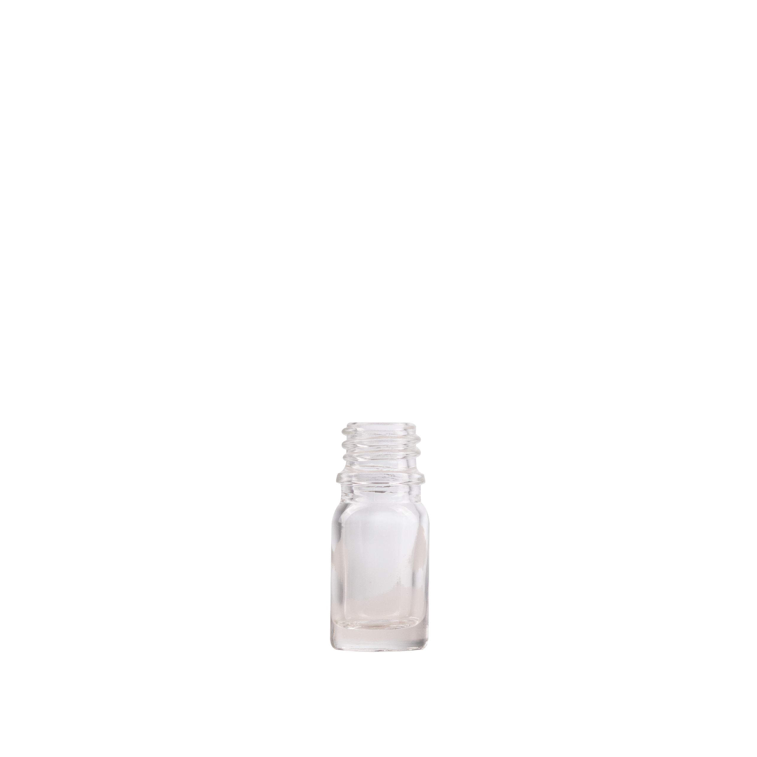 5 ml Clear Glass Euro Bottle DIN 18 Neck Finish
