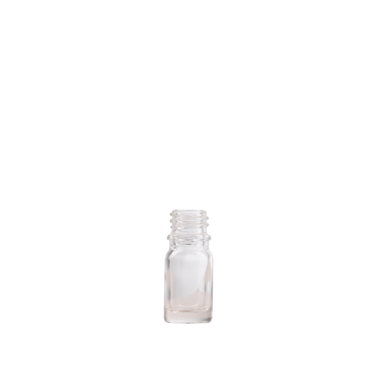 5 ml Clear Glass Euro Bottle DIN 18 Neck Finish