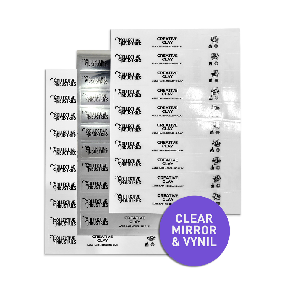 Kit Labels Customizable Bottle Labels for Glass Bottles, Jars, and Vials