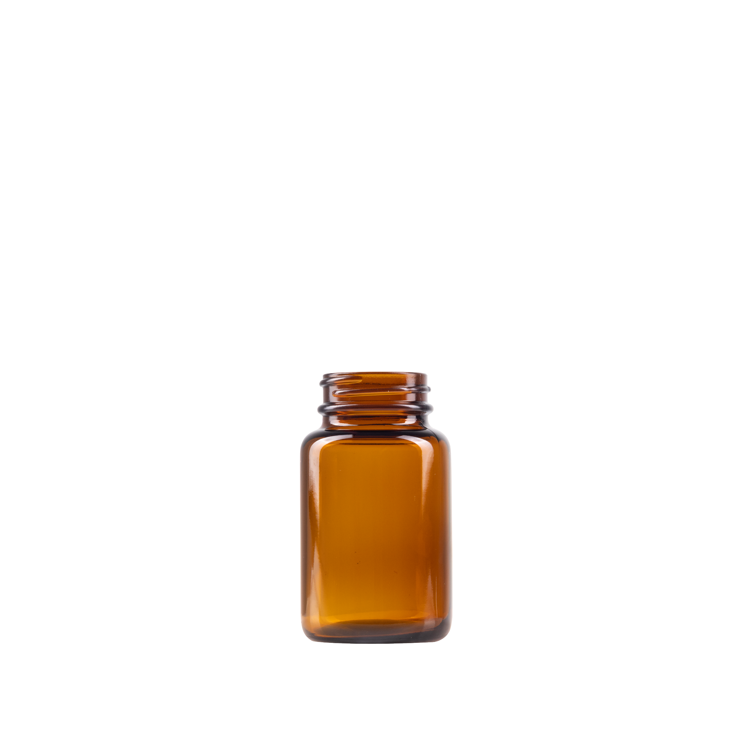 100 ml Amber Glass Packer Bottle 38-400 Neck Finish