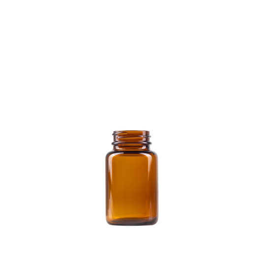 100 ml Amber Glass Packer Bottle 38-400 Neck Finish