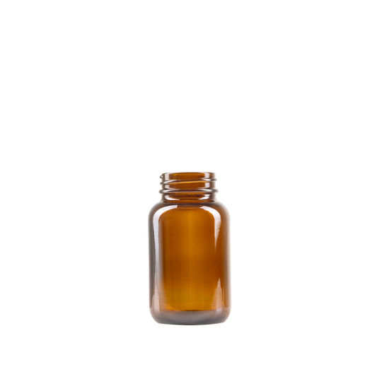 120 ml Amber Glass Packer Bottle 38-400 Neck Finish