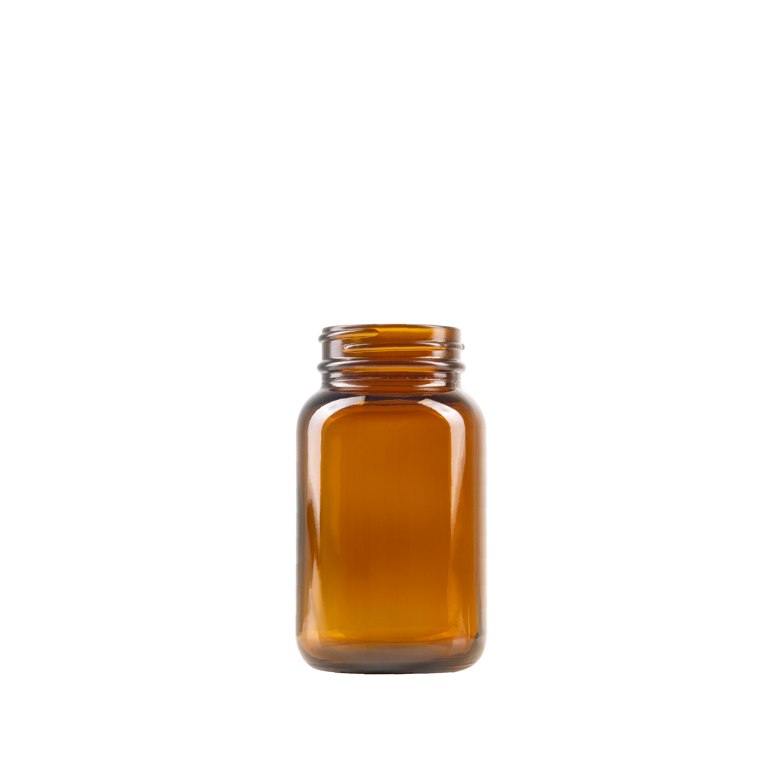 150 ml Amber Glass Packer Bottle 45-400 Neck Finish
