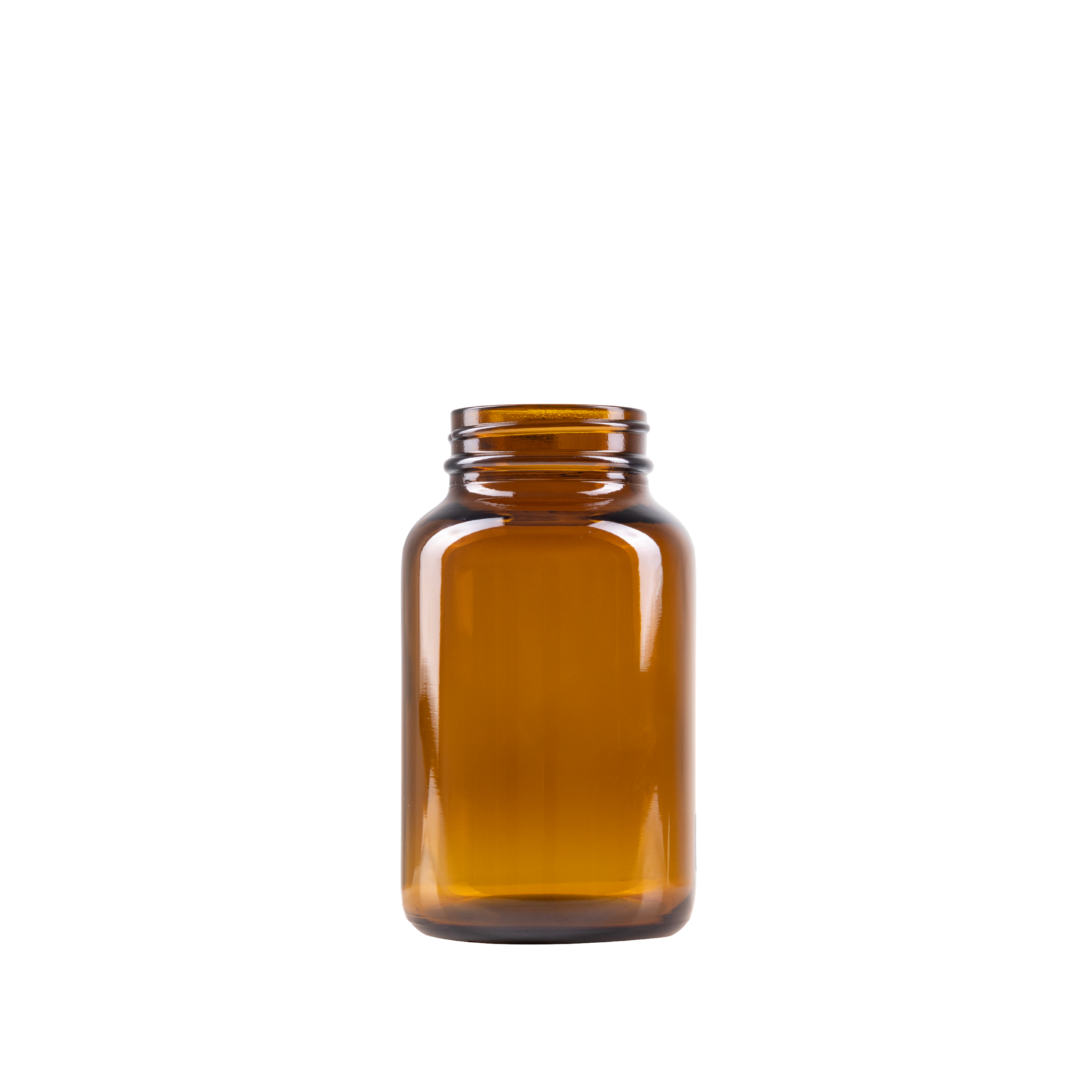 200 ml Amber Glass Packer Bottle 45-400 Neck Finish