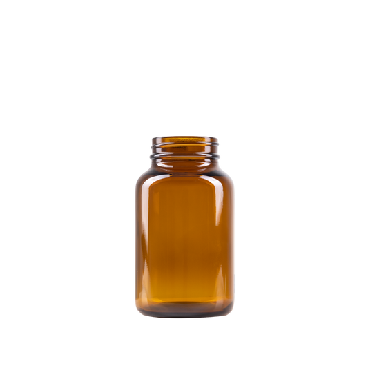 200 ml Amber Glass Packer Bottle 45-400 Neck Finish