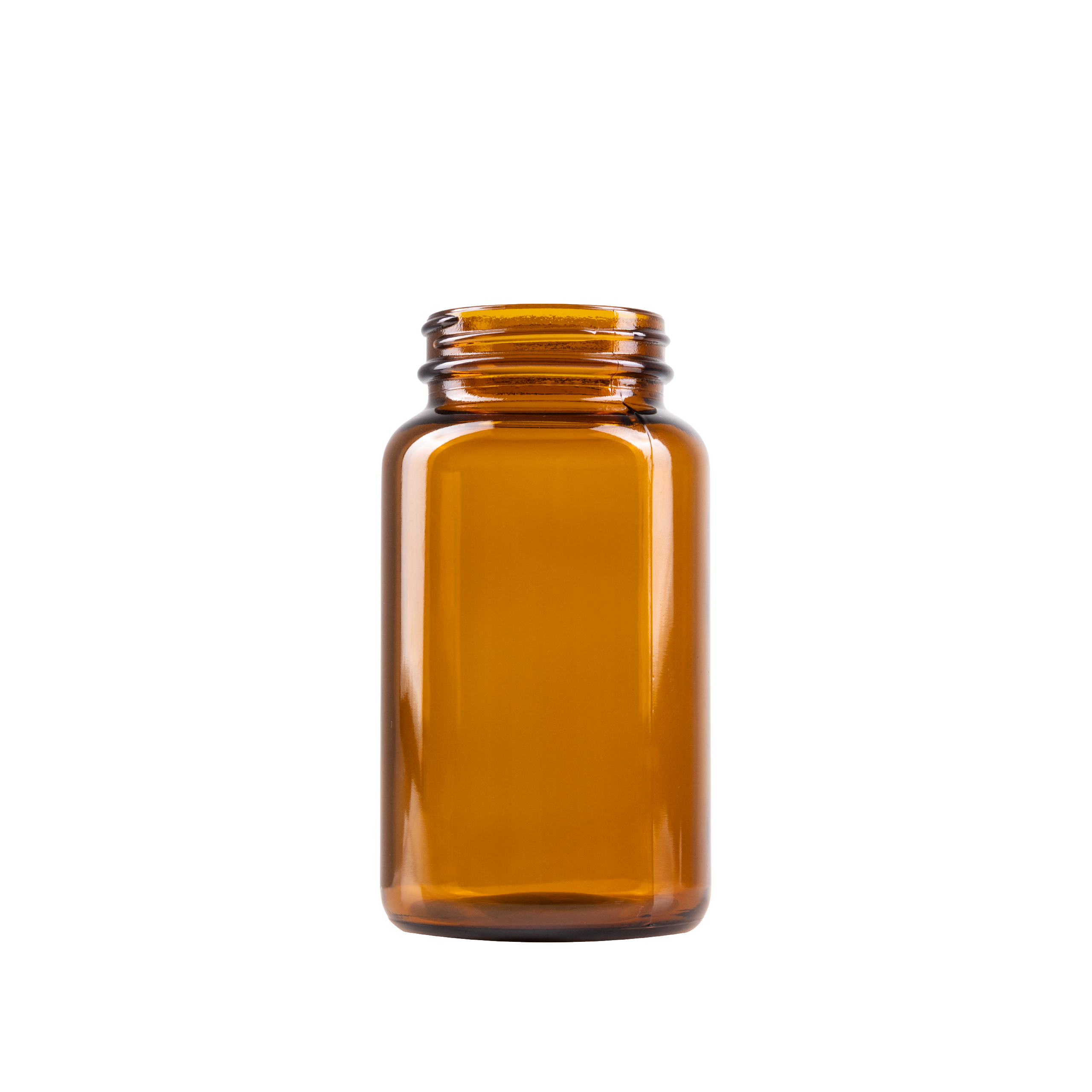 300 ml Amber Glass Packer Bottle 53-400 Neck Finish