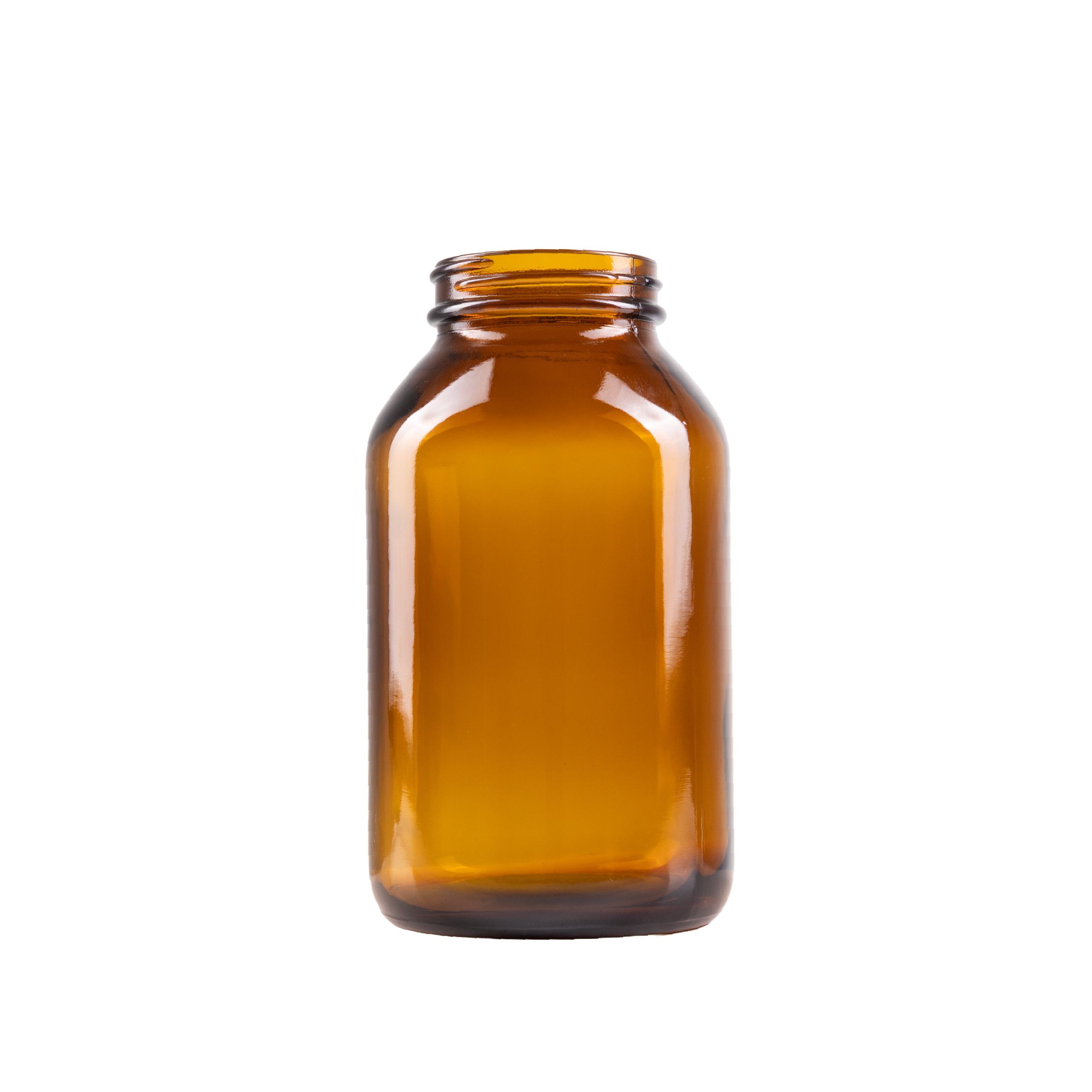 400 ml Amber Glass Packer Bottle 53-400 Neck Finish