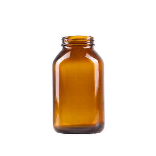 400 ml Amber Glass Packer Bottle 53-400 Neck Finish