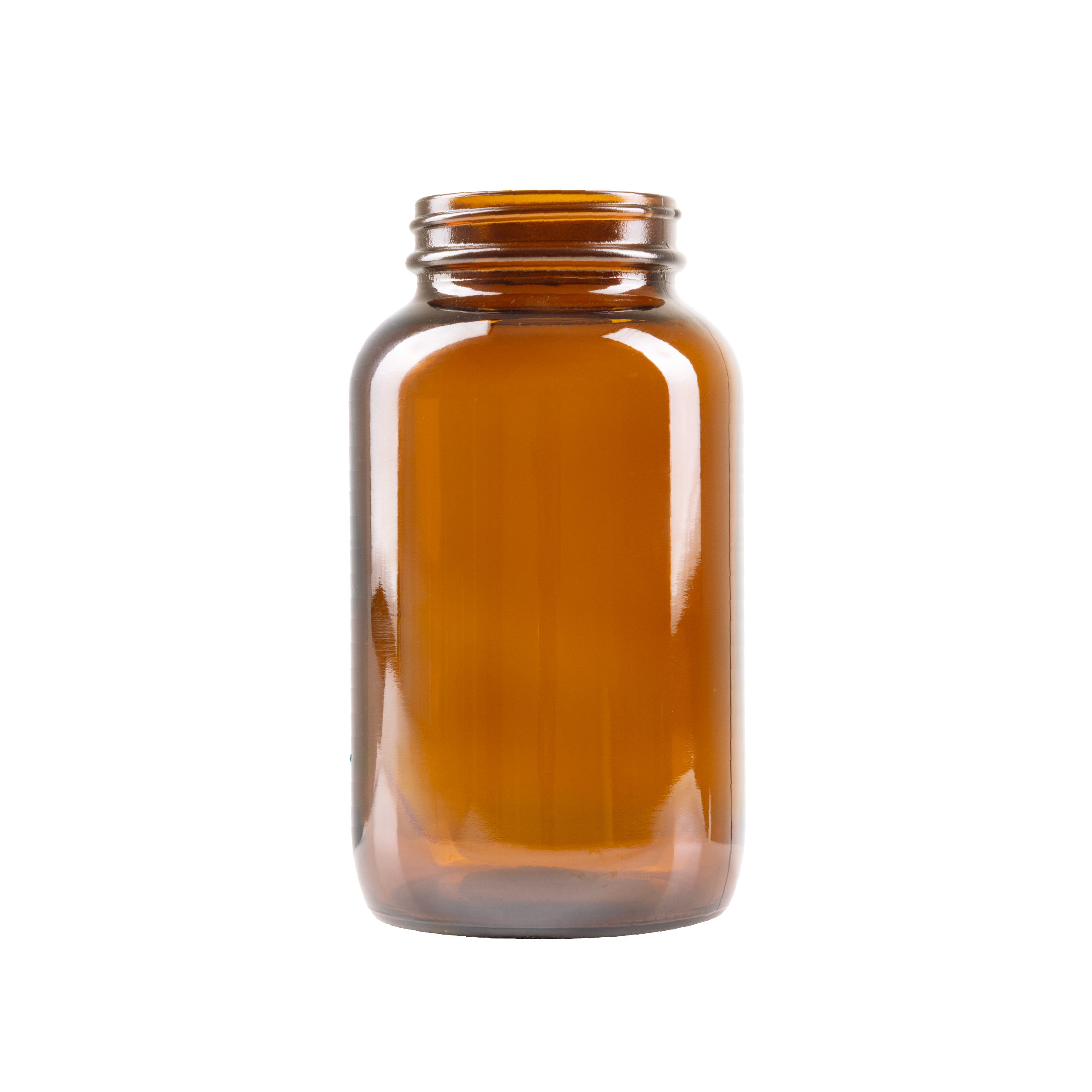 500 ml Amber Glass Packer Bottle 53-400 Neck Finish