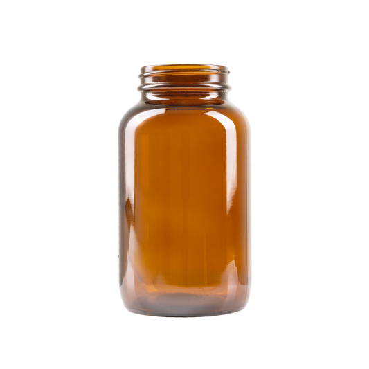 500 ml Amber Glass Packer Bottle 53-400 Neck Finish