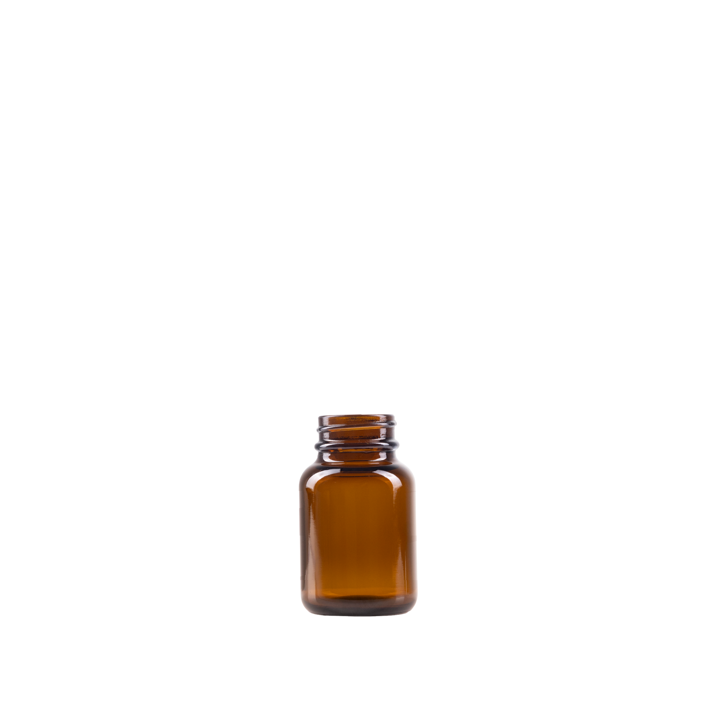 60 ml Amber Glass Packer Bottle 33-400 Neck Finish