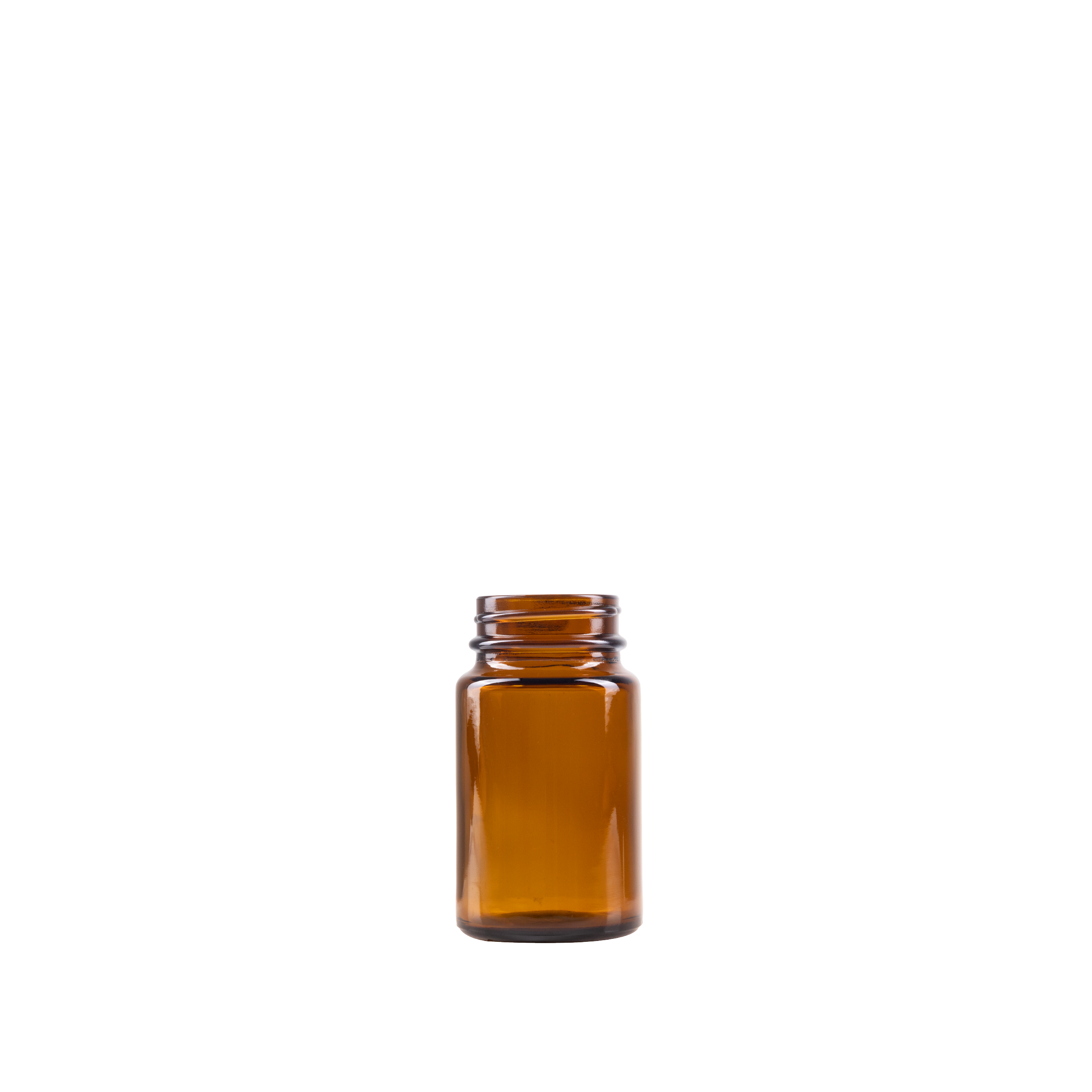 75 ml Amber Glass Packer Bottle 38-400 Neck Finish