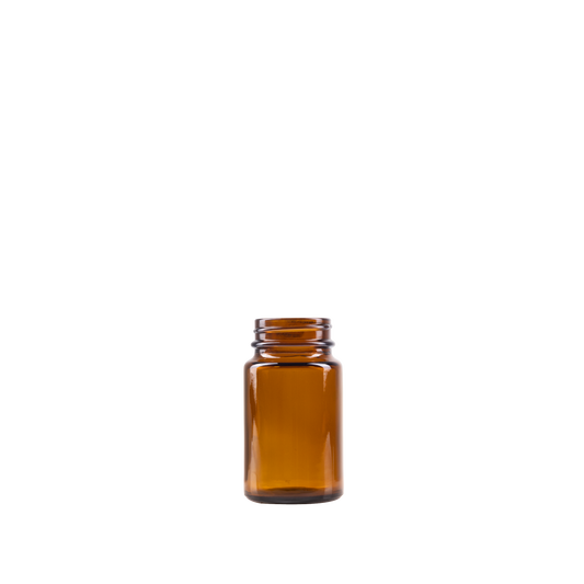 75 ml Amber Glass Packer Bottle 38-400 Neck Finish
