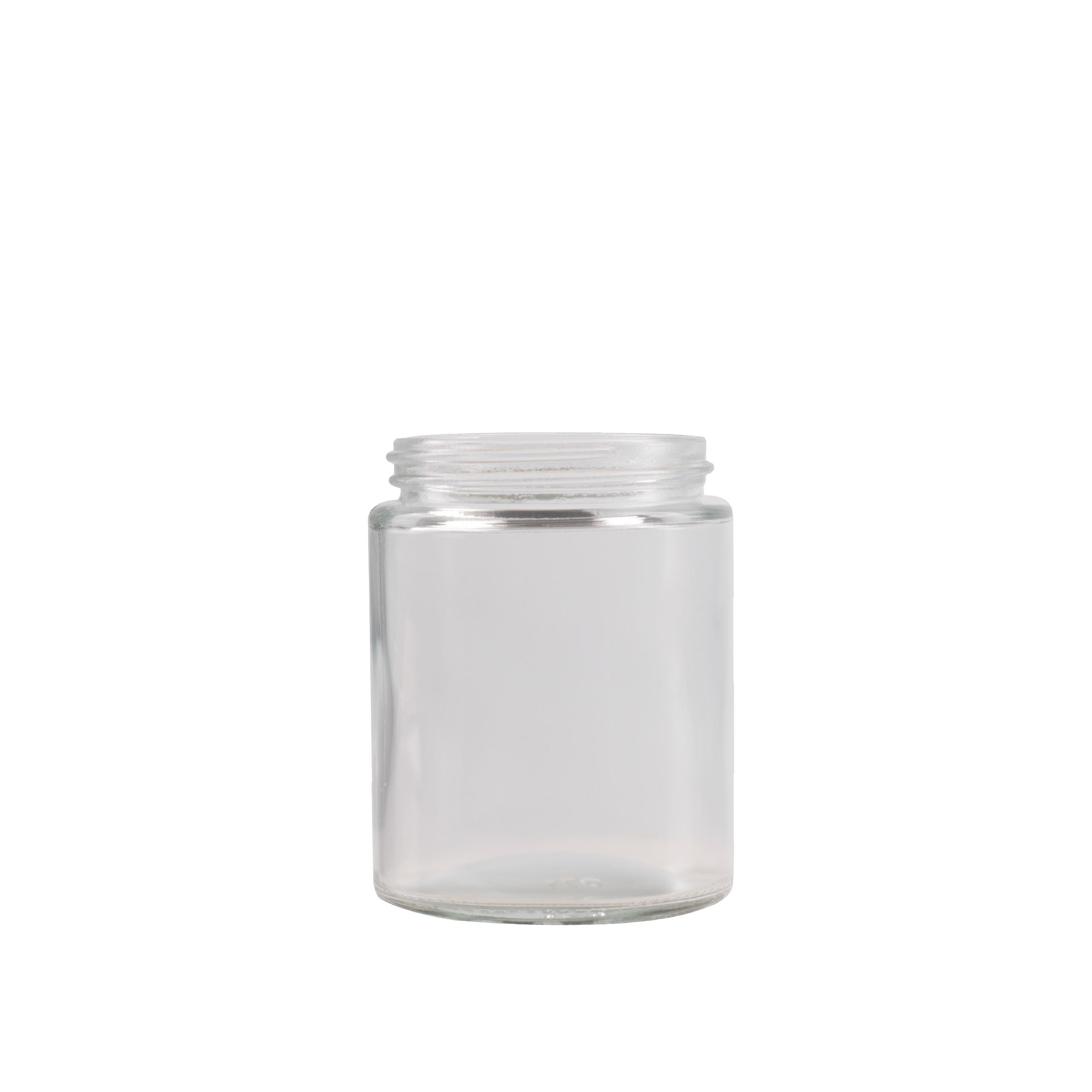 6 oz Clear Glass Straight-Sided Jar 54-410 Neck Finish