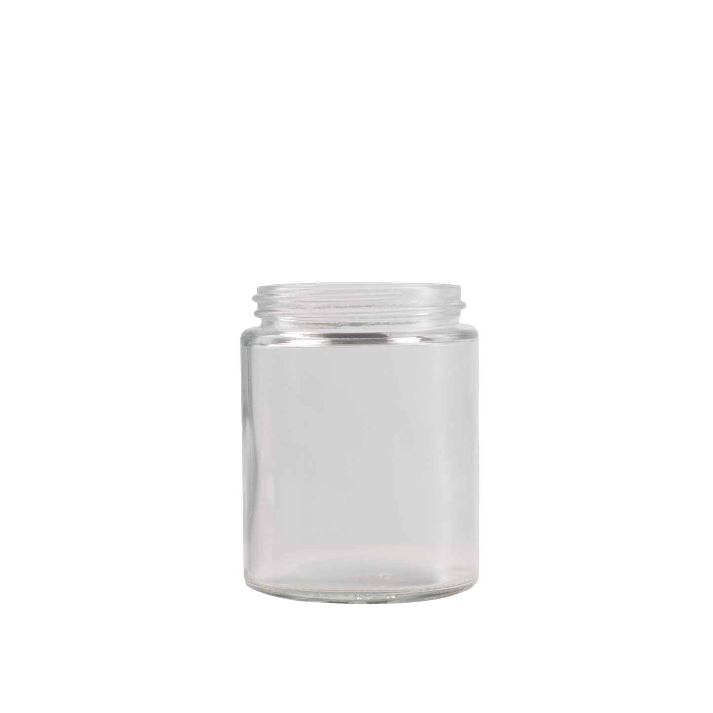 6 oz Clear Glass Straight-Sided Jar 54-410 Neck Finish
