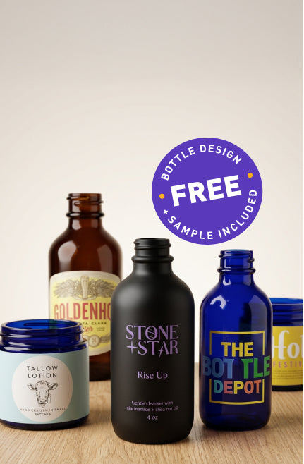 Fully Custom Printed Glass Bottles