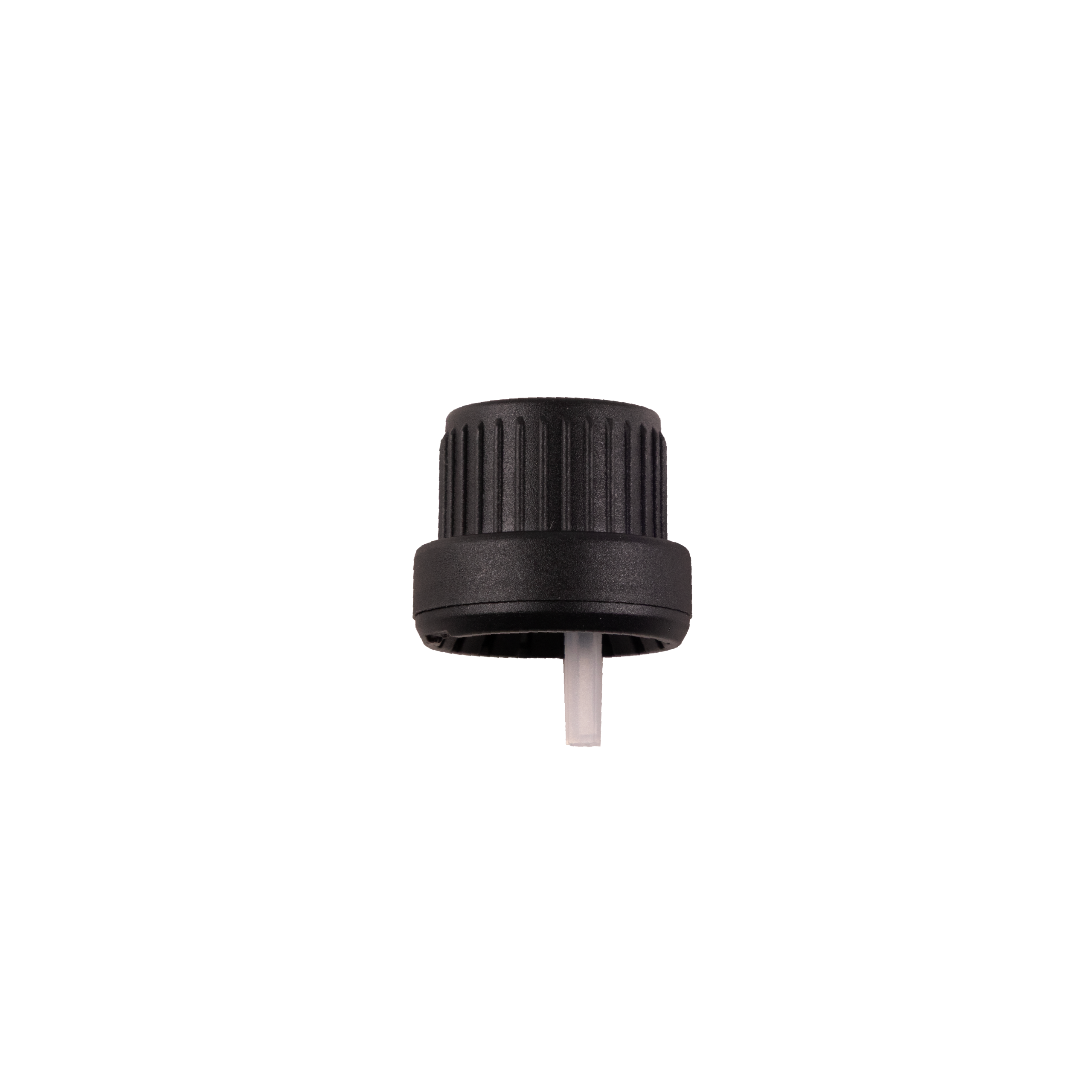 DIN 18 Black PP Tamper Evident Dropper Cap