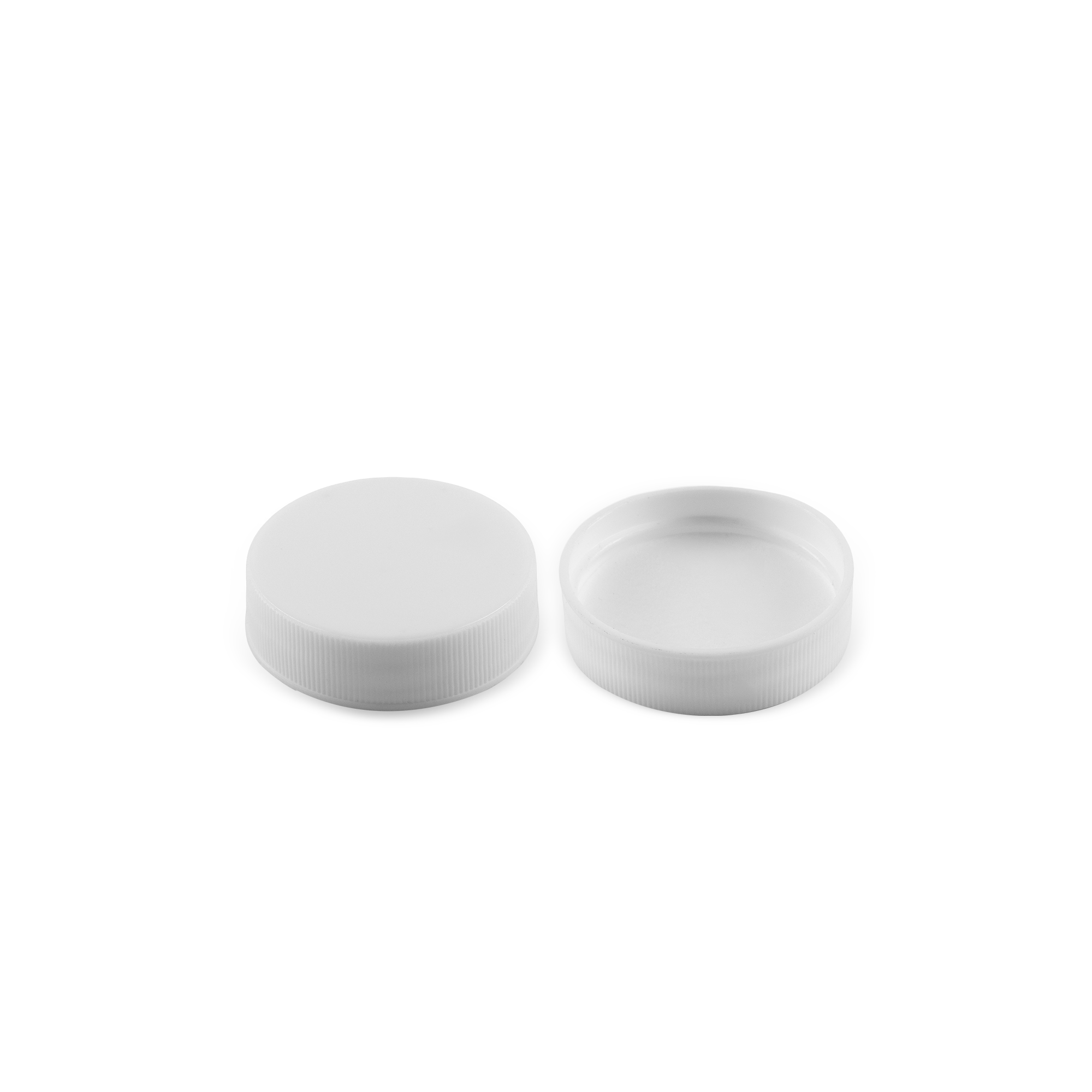 38-400 White PP Cap With Liner