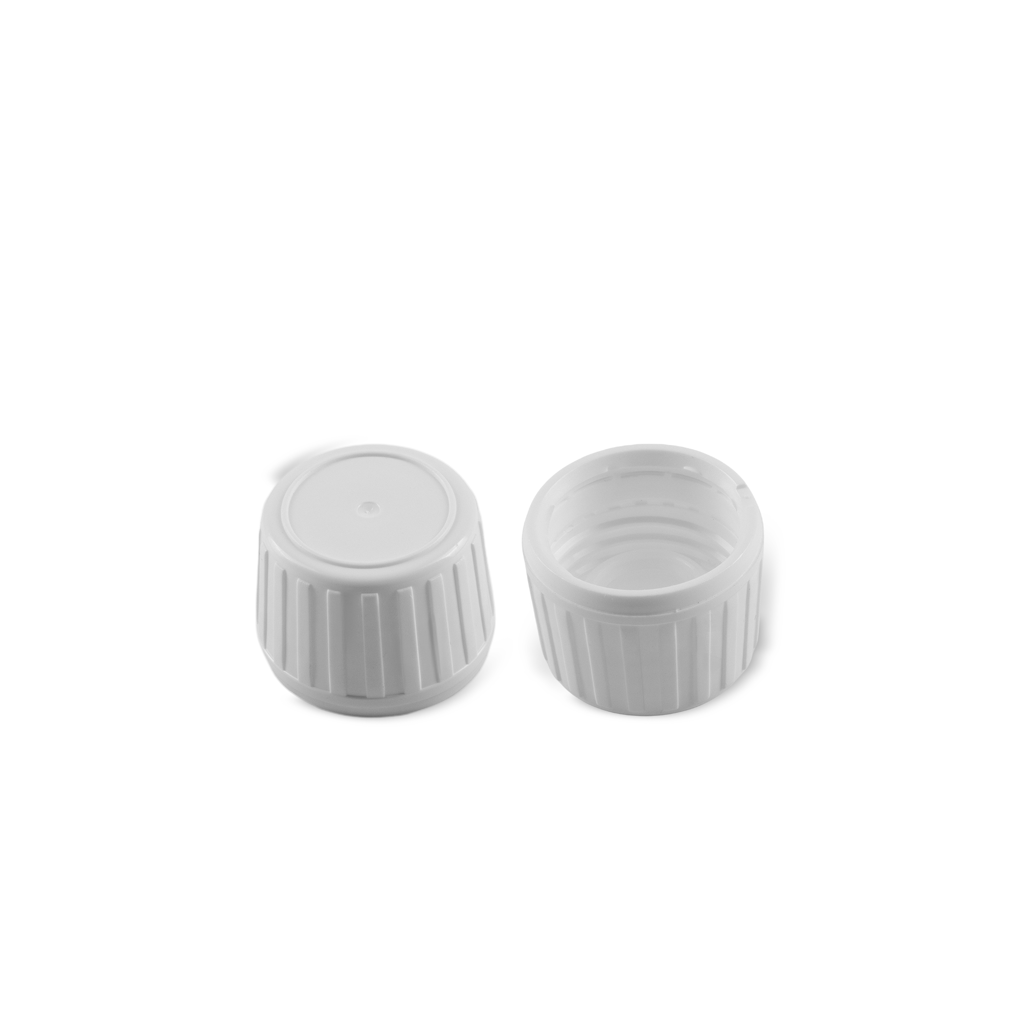DIN 28 White PP Cap With Liner