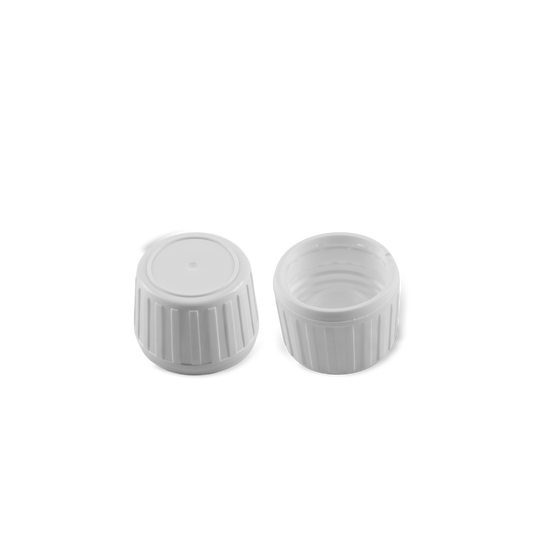 DIN 28 White PP Cap With Liner