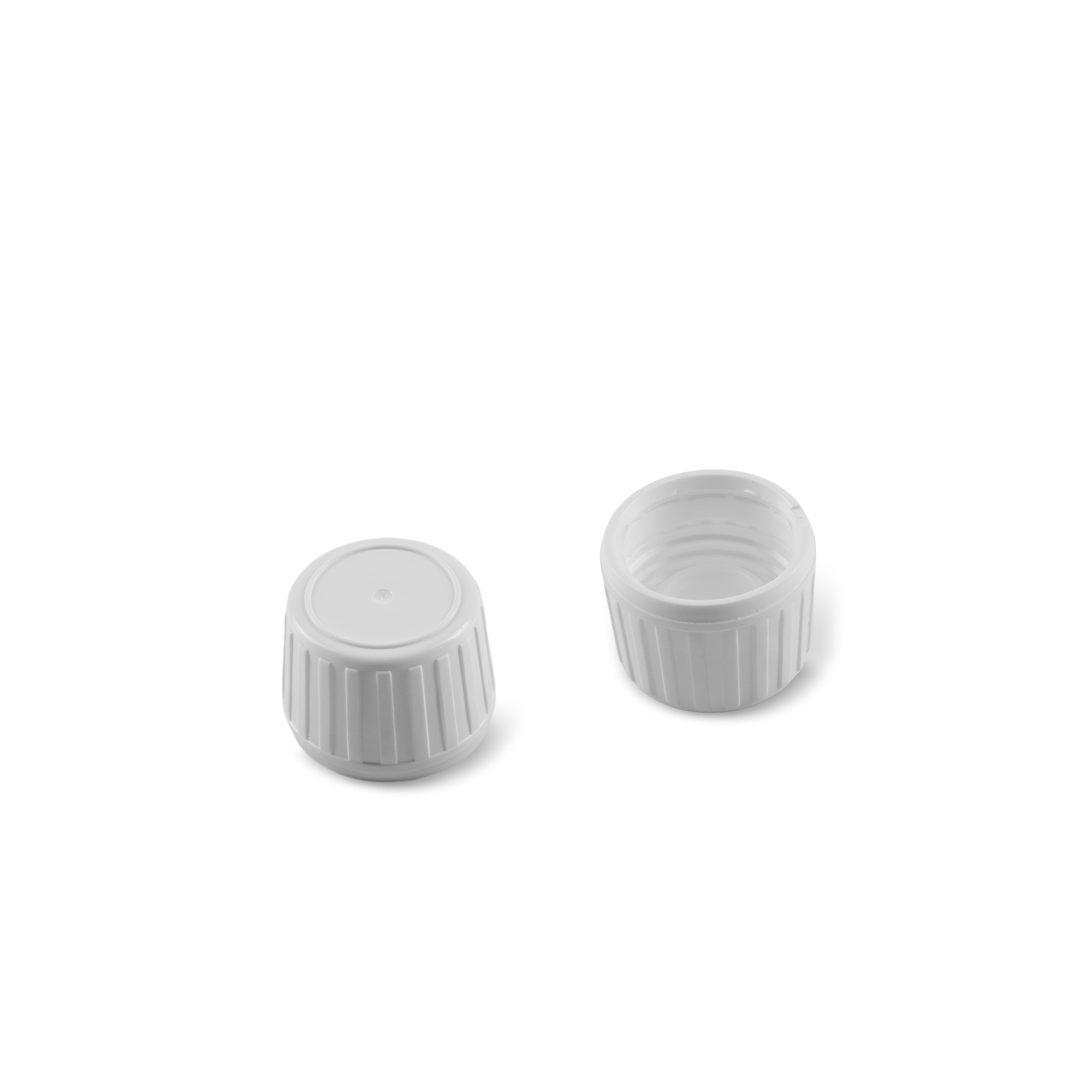 DIN 28 White PP Cap With Liner
