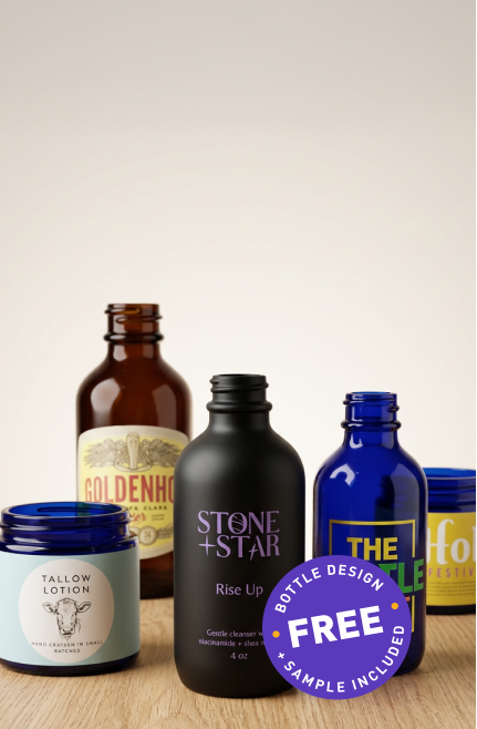 Fully Custom Printed Glass Bottles