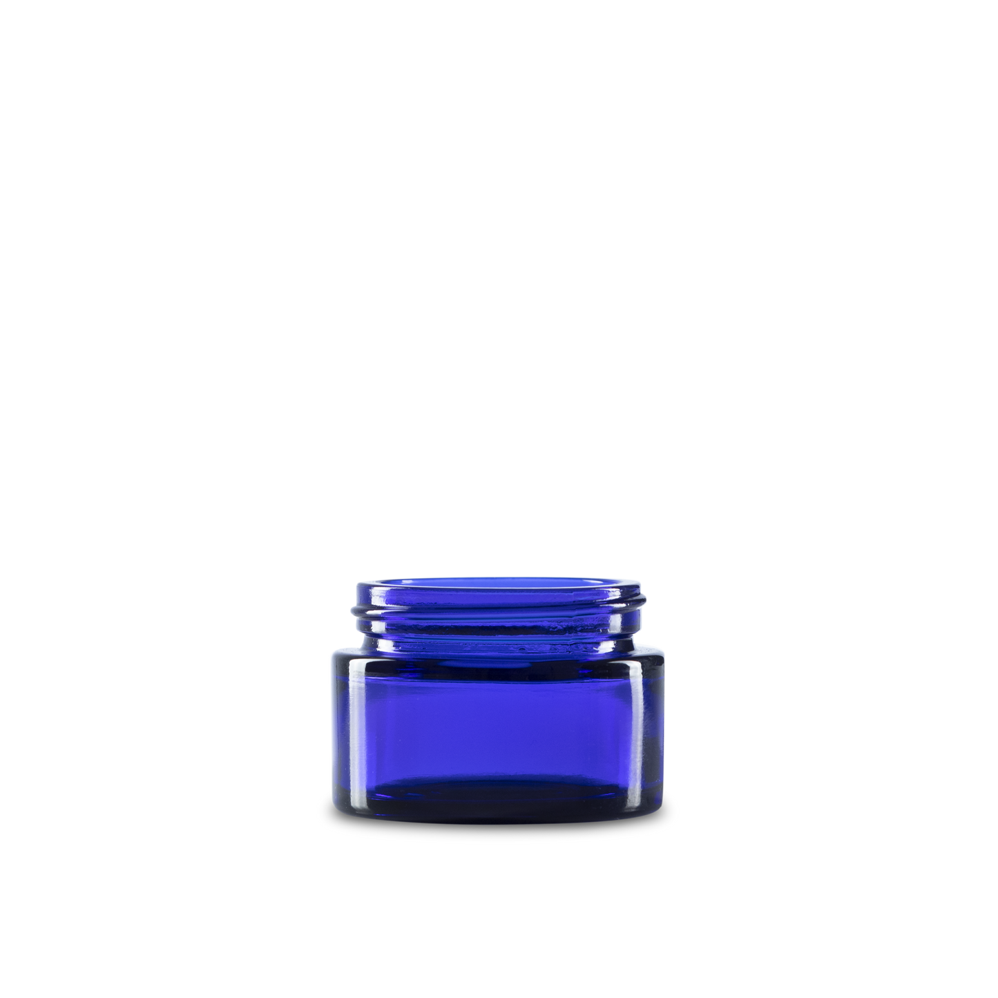 1 oz blue straight sided glass round jars that are perfect for a variety of uses including canning, bottling, and preserving.
